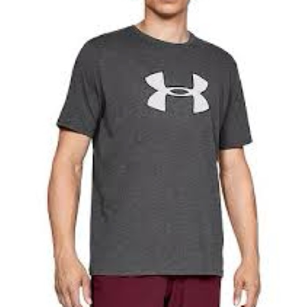 Under Armour Men's Dark Gray Short Sleeve Tee Size LARGE Loose Fit